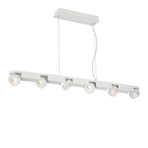 Eurofase Acura 6-Light Pendant, White/White