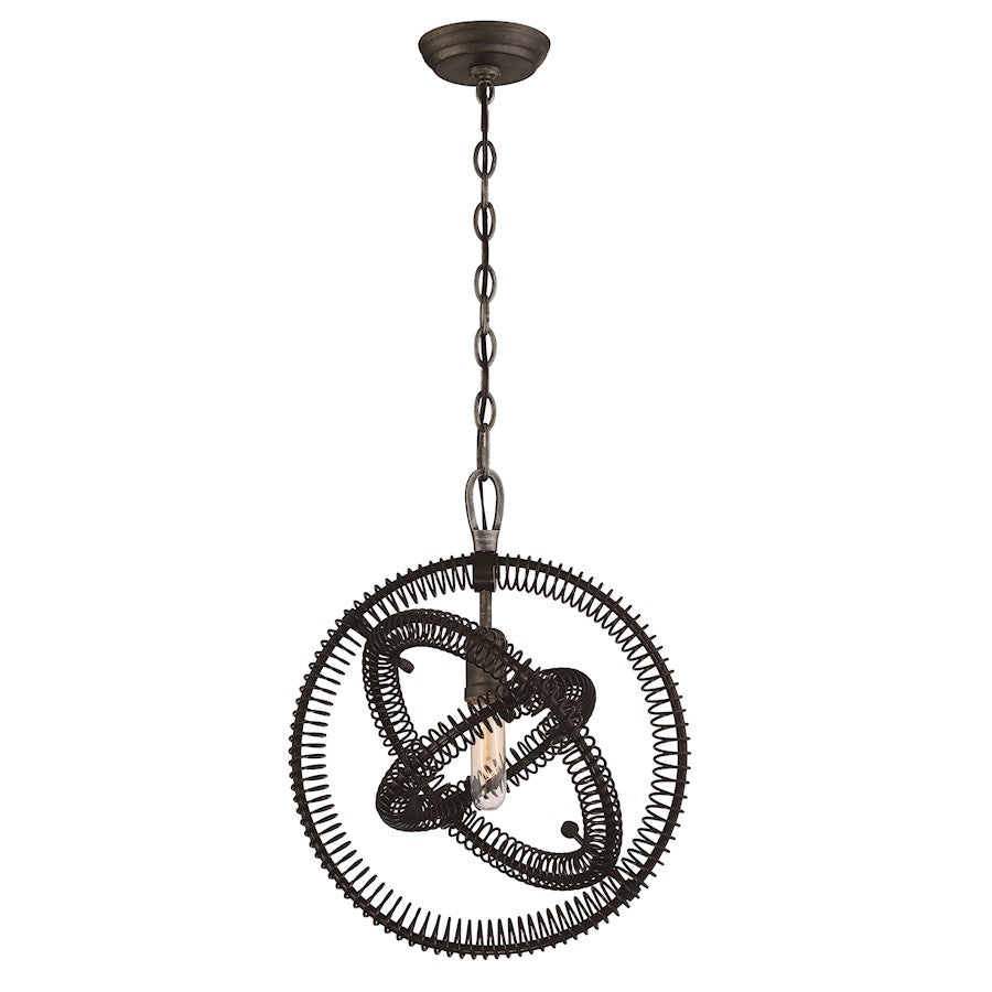 Eurofase Orbita 1-Light Pendant, Vintage Bronze