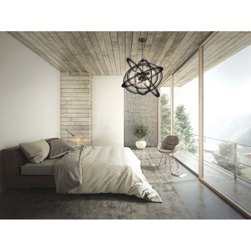 Eurofase Orbita 1-Light Pendant, Vintage Bronze