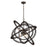 Eurofase Orbita Chandelier, Vintage Bronze