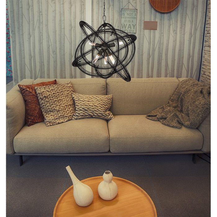 Eurofase Orbita Chandelier, Vintage Bronze