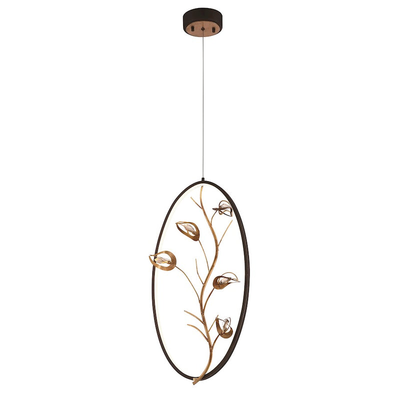 Eurofase Peralta LED Pendant, Bronze/Gold