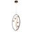Eurofase Peralta LED Pendant, Bronze/Gold
