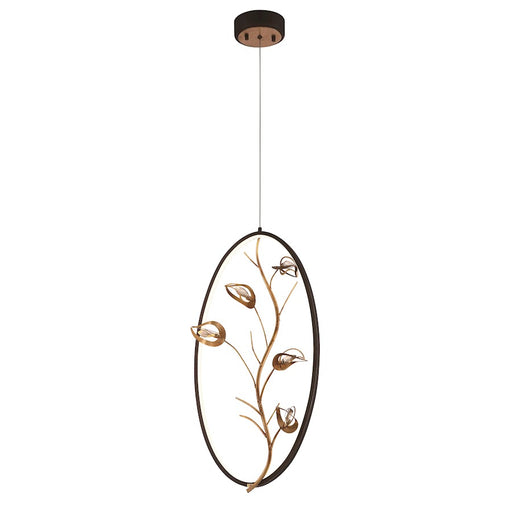 Eurofase Peralta LED Pendant, Bronze/Gold