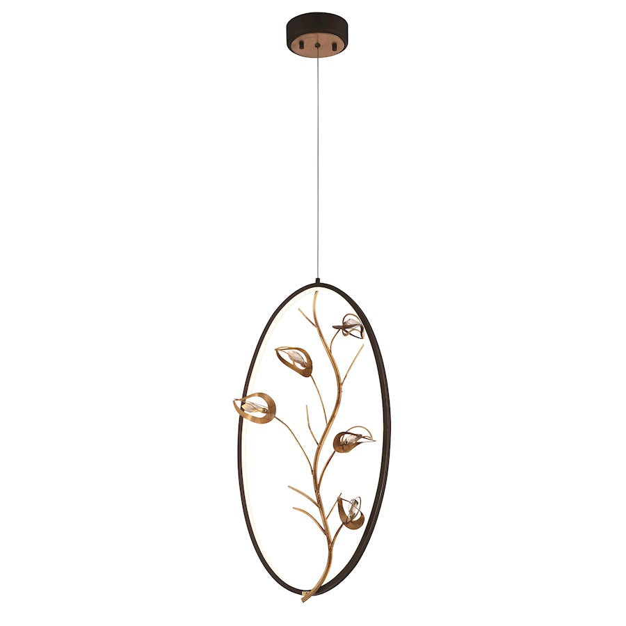 Eurofase Peralta LED Pendant, Bronze/Gold