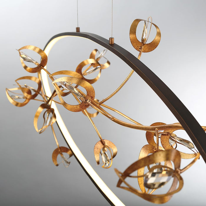 Eurofase Peralta LED Pendant, Bronze/Gold