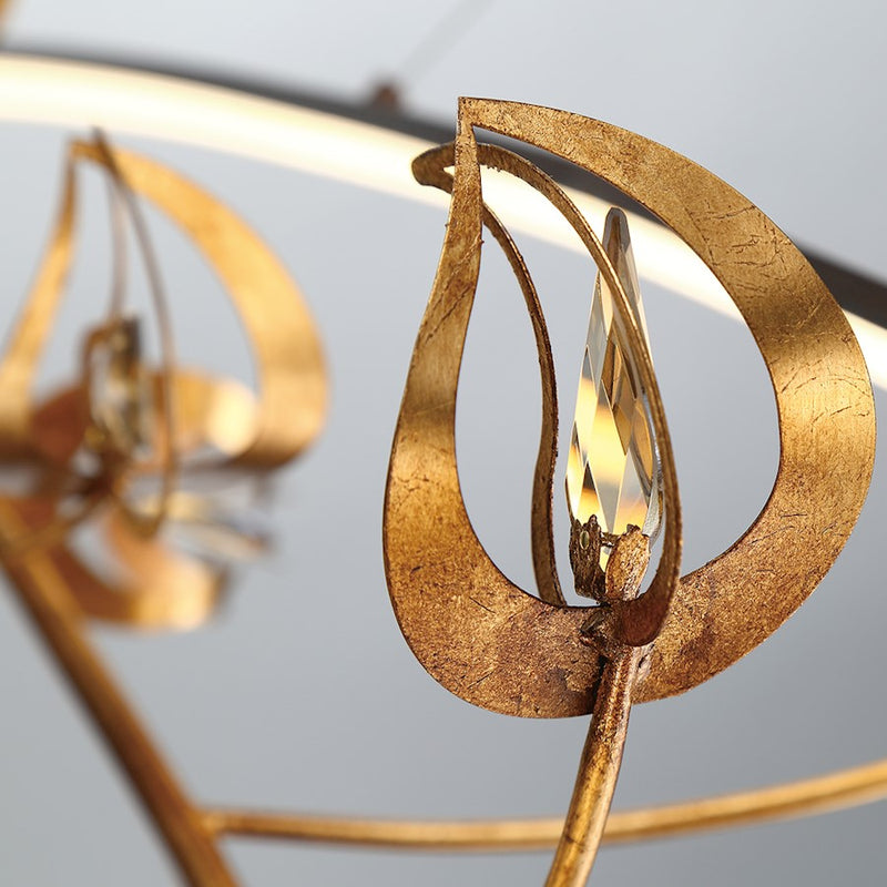Eurofase Peralta LED Pendant, Bronze/Gold