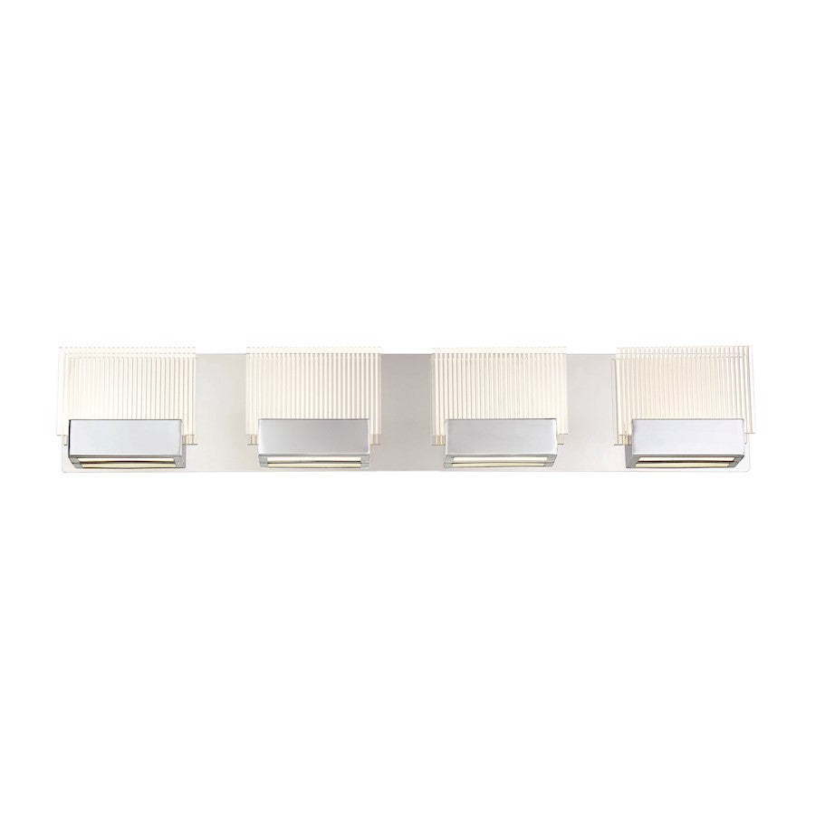 Eurofase Sonic LED Bathbar, Chrome/Clear