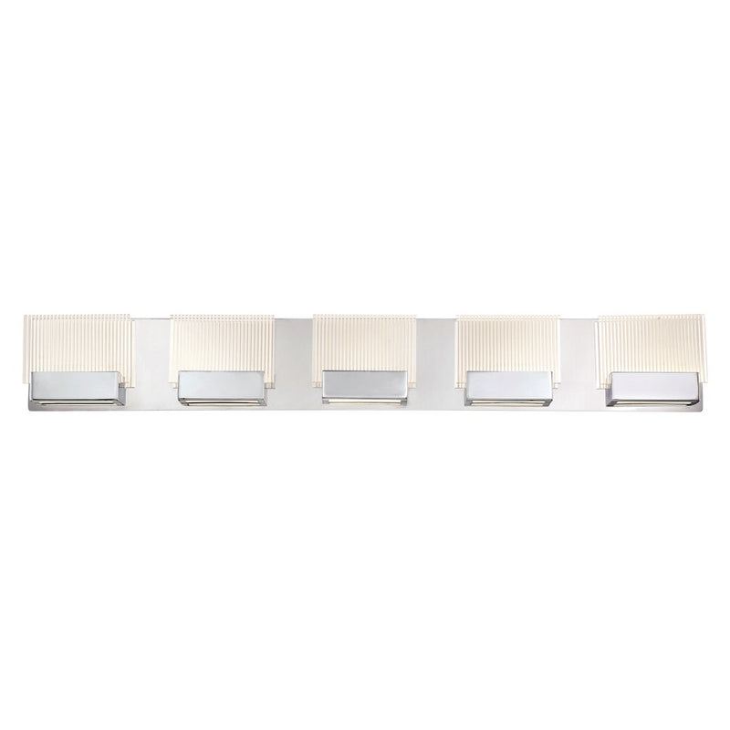 Eurofase Sonic LED Bathbar, Chrome/Clear