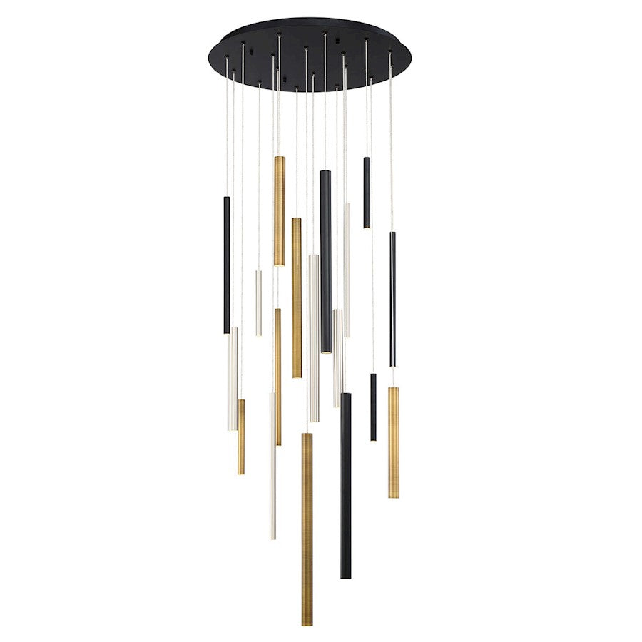 Eurofase Santana 18-Light LED Chandelier, Multi Color/Multi Color