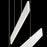 Eurofase Rogers Up & Down Large LED Pendant, White/Frosted