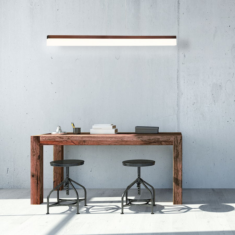 Eurofase Tunnel Small Linear LED Pendant, White/Frosted