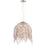 Eurofase Danza 6-Light Chandelier, Chrome/Cognac
