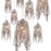 Eurofase Danza 10-Light Oval Chandelier, Chrome/Cognac