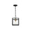 Eurofase Bentley 1 Light Pendant, Black Frame/Bronze