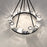 Eurofase Barile 8-Light Linear Chandelier, Chrome/Black/Clear
