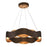 Eurofase Vaughan LED Chandelier, Bronze/Bronze/Gold