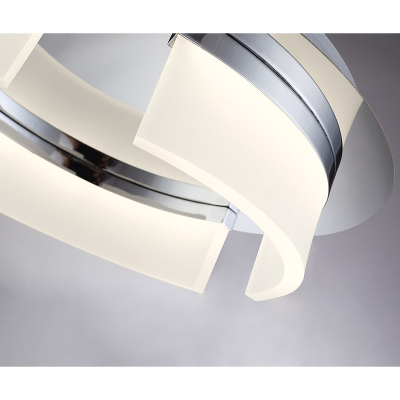 Eurofase Bria LED Flushmount, Chrome/Opal White