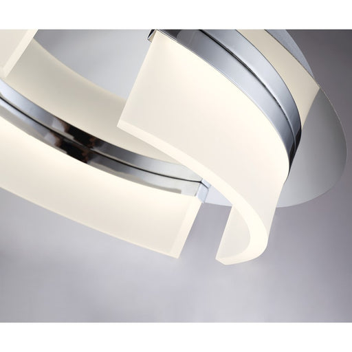 Eurofase Bria LED Flushmount, Chrome/Opal White