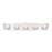 Eurofase Trent LED Bathbar, Chrome/Frosted/Clear