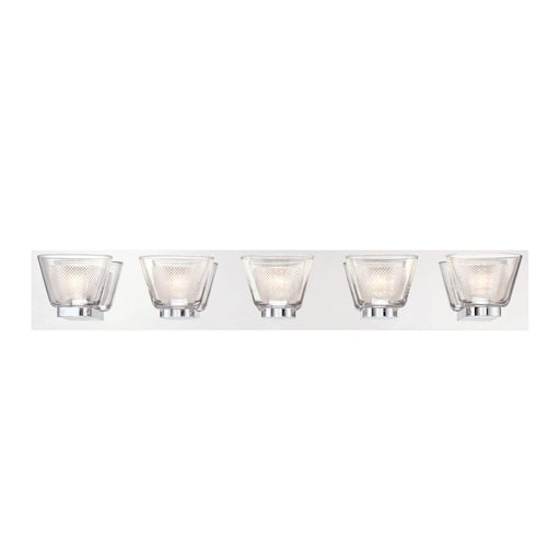 Eurofase Trent LED Bathbar, Chrome/Frosted/Clear