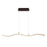 Eurofase High tide LED Pendant, Black/Frosted