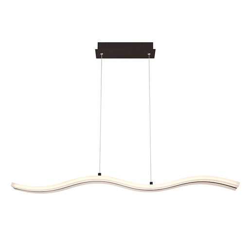 Eurofase High tide LED Pendant, Black/Frosted