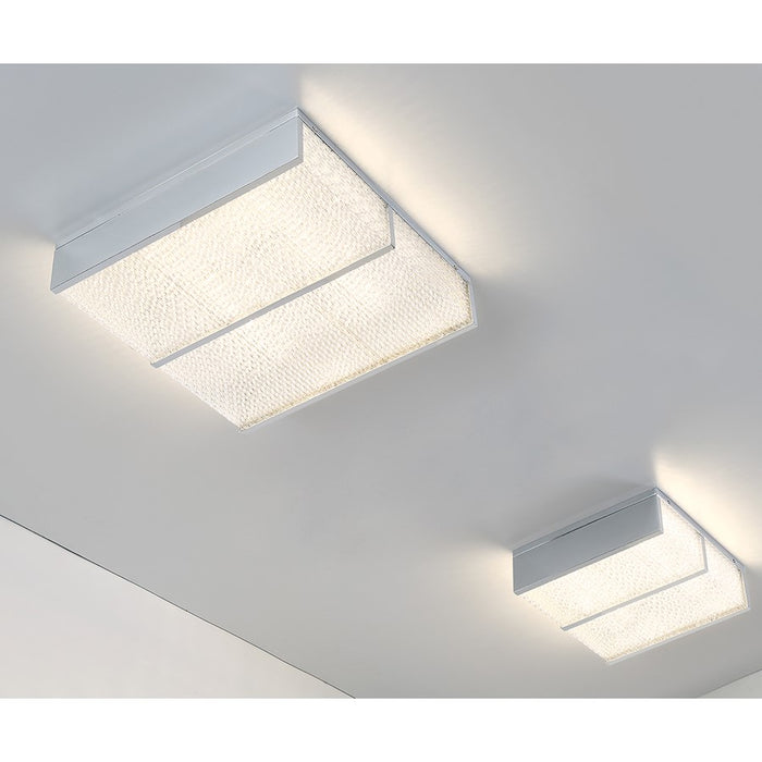 Eurofase Wynn Small LED Flushmount, Chrome/Clear