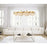 Eurofase Mondo Linear Chandelier, Antique Gold/Clear