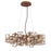Eurofase Patton 7-Light Chandelier, Bronze/Bronze/stone
