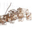 Eurofase Patton 7-Light Chandelier, Bronze/Bronze/stone