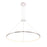 Eurofase Valley Large LED Pendant, Chrome/Opal White