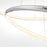 Eurofase Valley Large LED Pendant, Chrome/Opal White