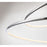Eurofase Valley Large LED Pendant, Chrome/Opal White