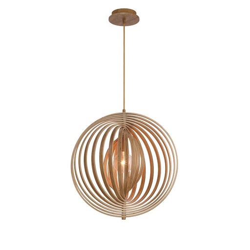 Eurofase Abruzzo 1-Light Large Pendant, Natural Wood