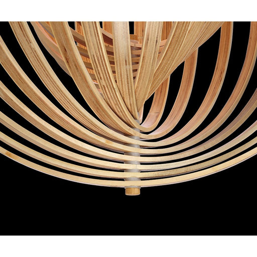 Eurofase Abruzzo 1-Light Large Pendant, Natural Wood