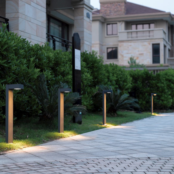 Eurofase Bollard, 1X7W, Led, 29.5", Graphite Grey