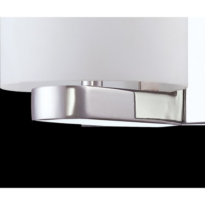 Eurofase Pilos 1-Light Small LED Wall Sconce, Chrome/Opal White