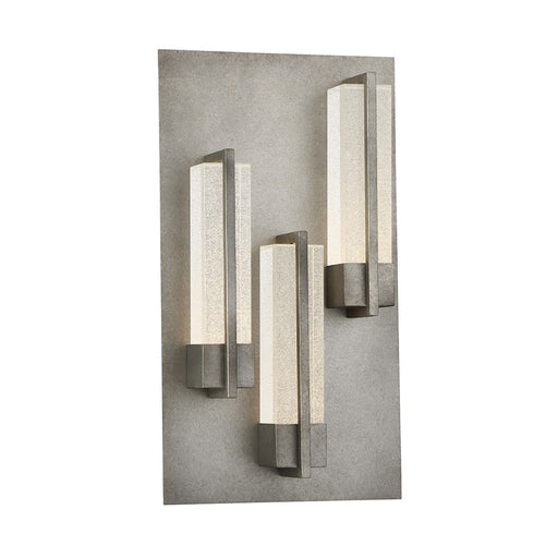 Eurofase Pari Outdoor LED Wall Mount, Antique Silver/Seeded