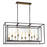 Eurofase Affilato 10-Light Rectangular Chandelier, Black/Clear
