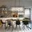 Eurofase Affilato 10-Light Rectangular Chandelier, Black/Clear