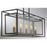 Eurofase Affilato 10-Light Rectangular Chandelier, Black/Clear