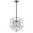 Eurofase Bettino 1-Light Pendant, Black/Brass