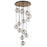 Eurofase Bettino 13-Light Chandelier, Black/Brass