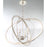 Eurofase Amherst 6-Light Oval Chandelier, Polished Nickel/White