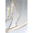 Eurofase Amherst 6-Light Oval Chandelier, Polished Nickel/White