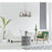 Eurofase Havendale 8-Light Oval Chandelier, Polished Nickel/Mercury