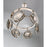 Eurofase Havendale 8-Light Oval Chandelier, Polished Nickel/Mercury