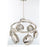 Eurofase Havendale 8-Light Oval Chandelier, Polished Nickel/Mercury