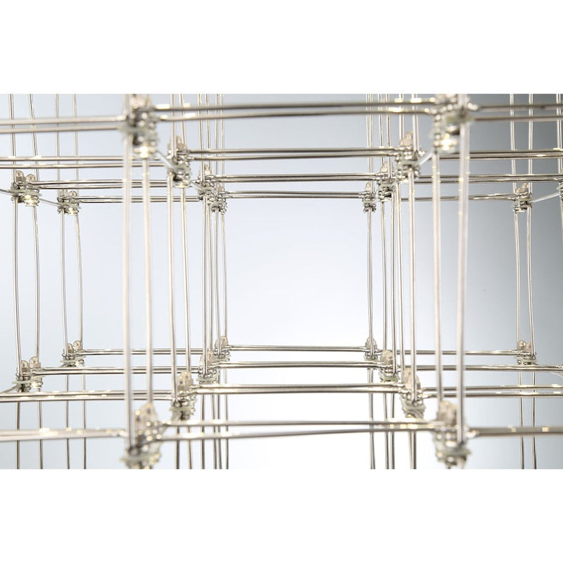 Eurofase Linwood Rectangular LED Chandelier, Chrome/Frosted
